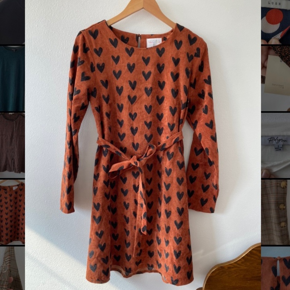 Compania Fantastical Heart Print Dress